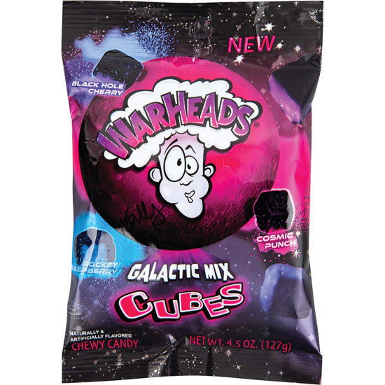 WARHEADS GALACTIC CUBES PEG BAG