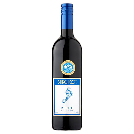 Barefoot Merlot Red Wine 750ml (75Cl x 6)