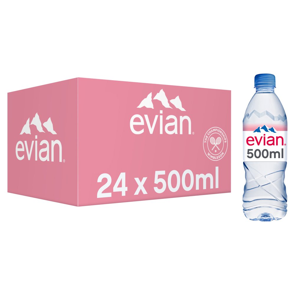 evian Still Natural Mineral Water (50Cl × 24 × 1)