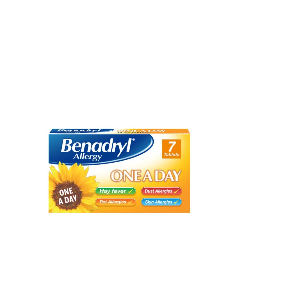 BENADRYL ALLERGY ONE A DAY 10mg TABLETS (7pk × 6 × 1)