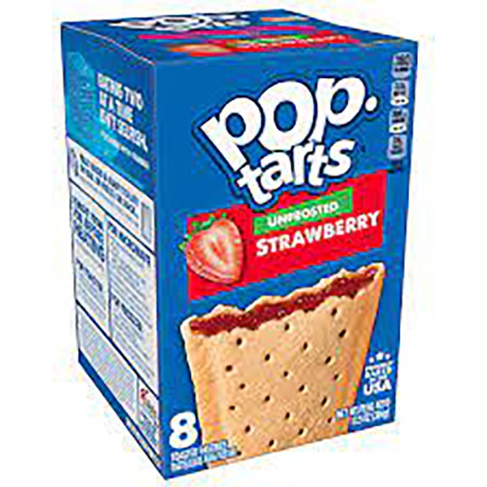 KELLOGGS POP TARTS UNFROSTED STRAWBERRY