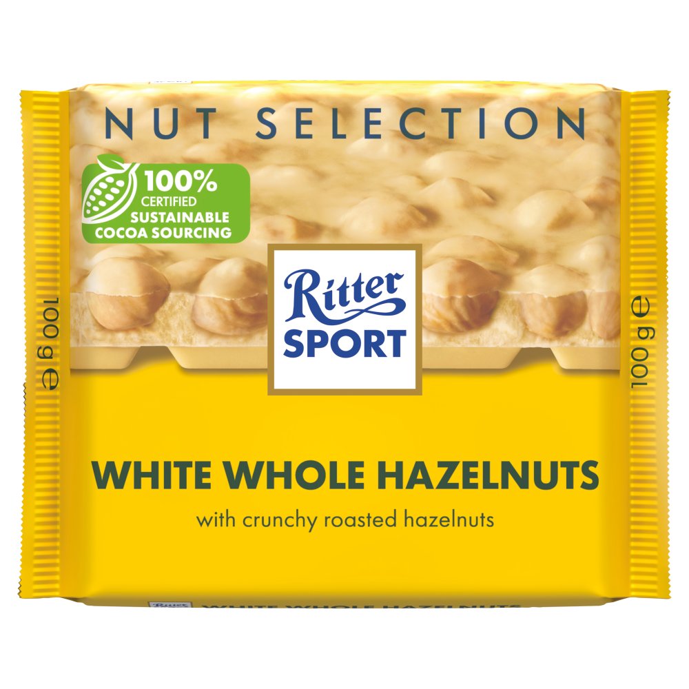 Ritter Sport Nut Selection White Whole Hazelnuts (100g × 5 × 1)