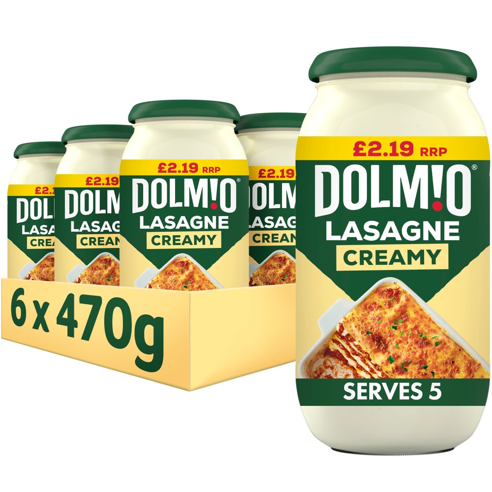 Dolmio Lasagne PMP £2.19 Creamy White Sauce