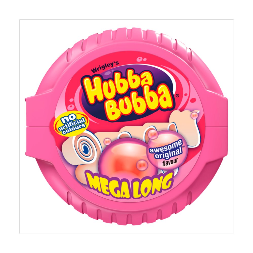 Hubba Bubba Fancy Fruit Bubblegum Mega Long Tape