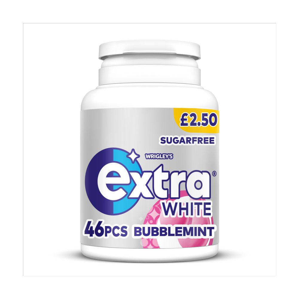 Extra White Bubblemint Sugarfree Chewing Gum Bottle £2.50 PMP