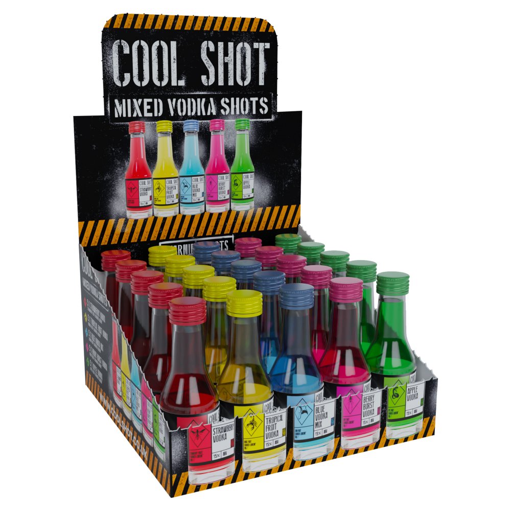 Cool Shot Mixed Vodka Shots (20ml × 25 × 1)