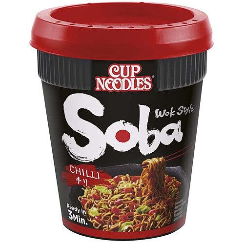 Nissin Soba Chilli Instant Wok Style Noodles Pot (92g × 8 × 1)