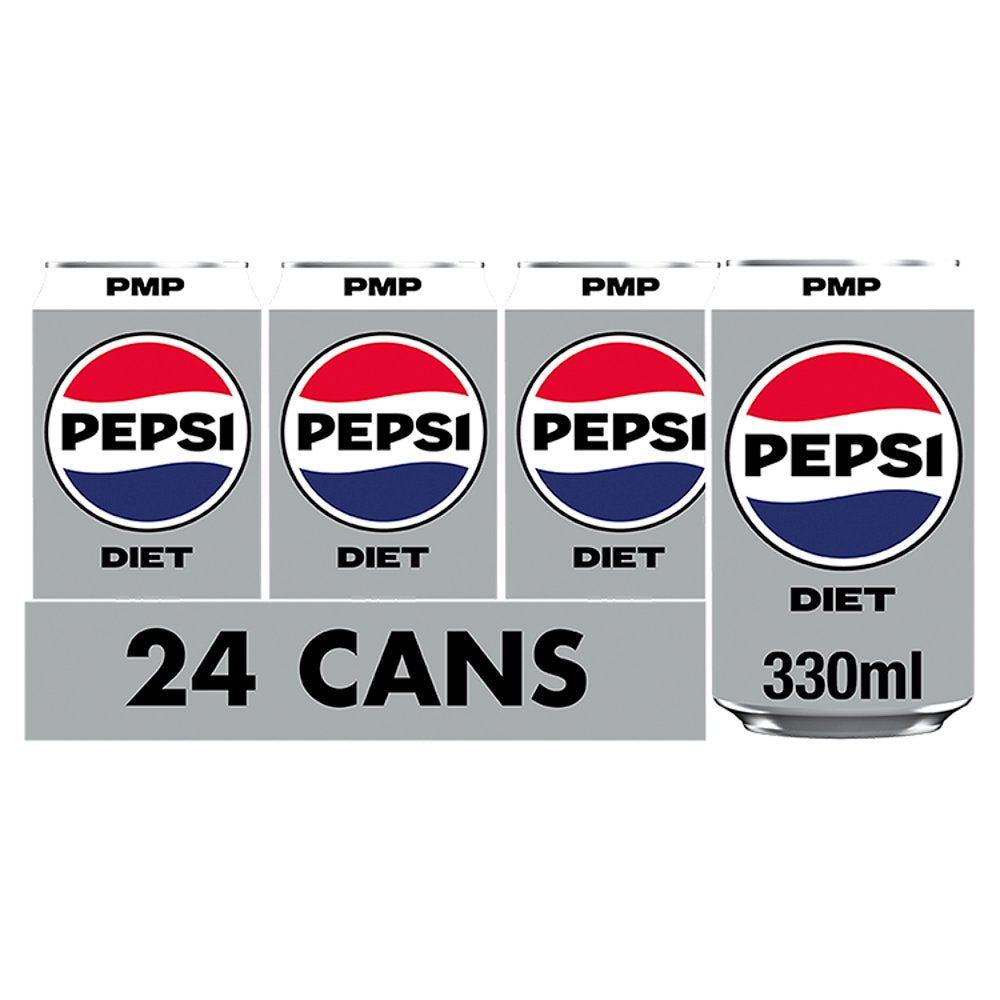 Diet Pepsi Cola Can PMP (330ml × 24 × 1)