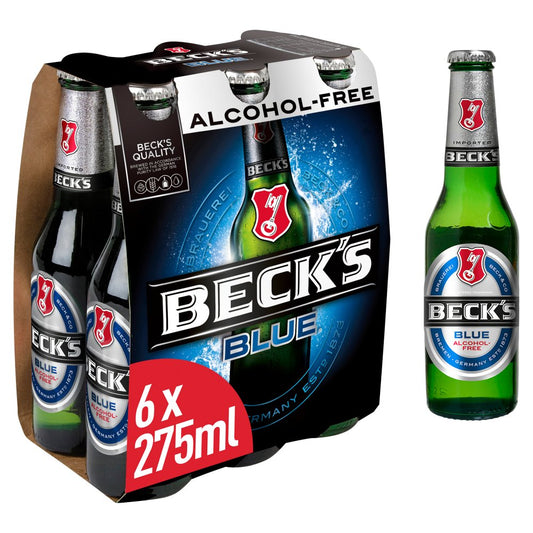 Beck's Blue Alcohol Free Beer Bottles (275ml Nrb x 4 x 1)