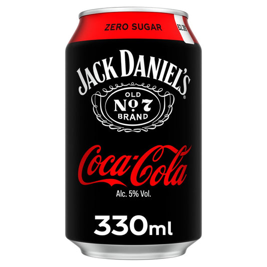 Jack Daniel's and Coca-Cola Zero 330ml PM £2.39 (330ml x 12 x 1)