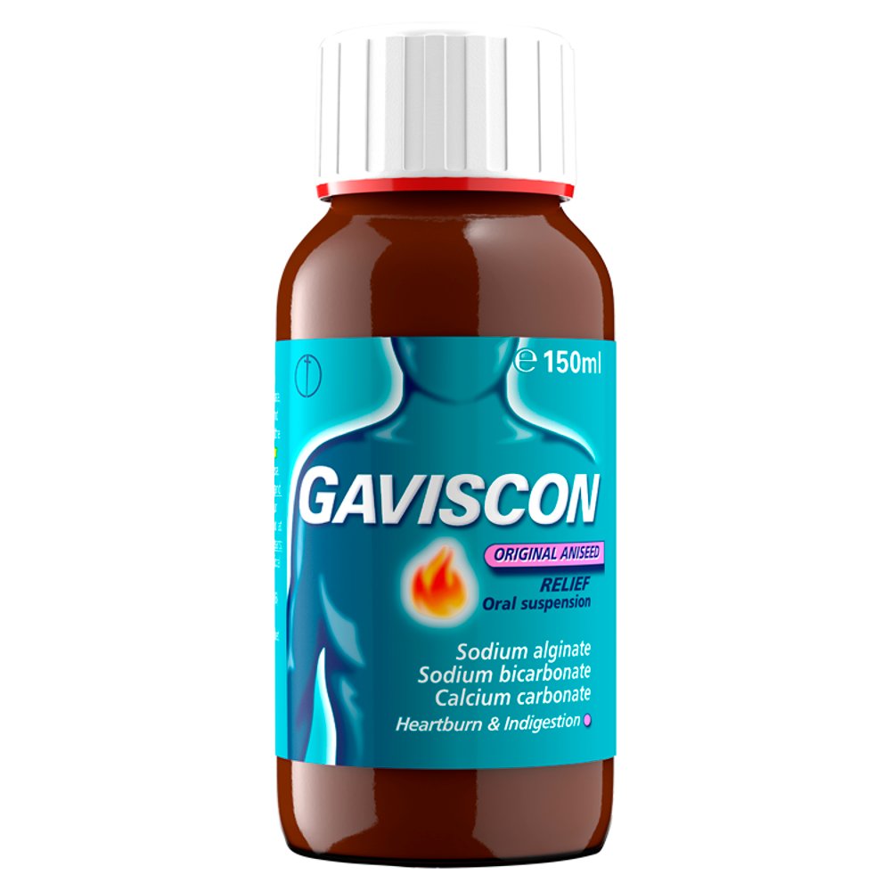 Gaviscon Liquid Heartburn & Indigestion Relief Aniseed Flavour 150ml (150ml × 6 × 1)