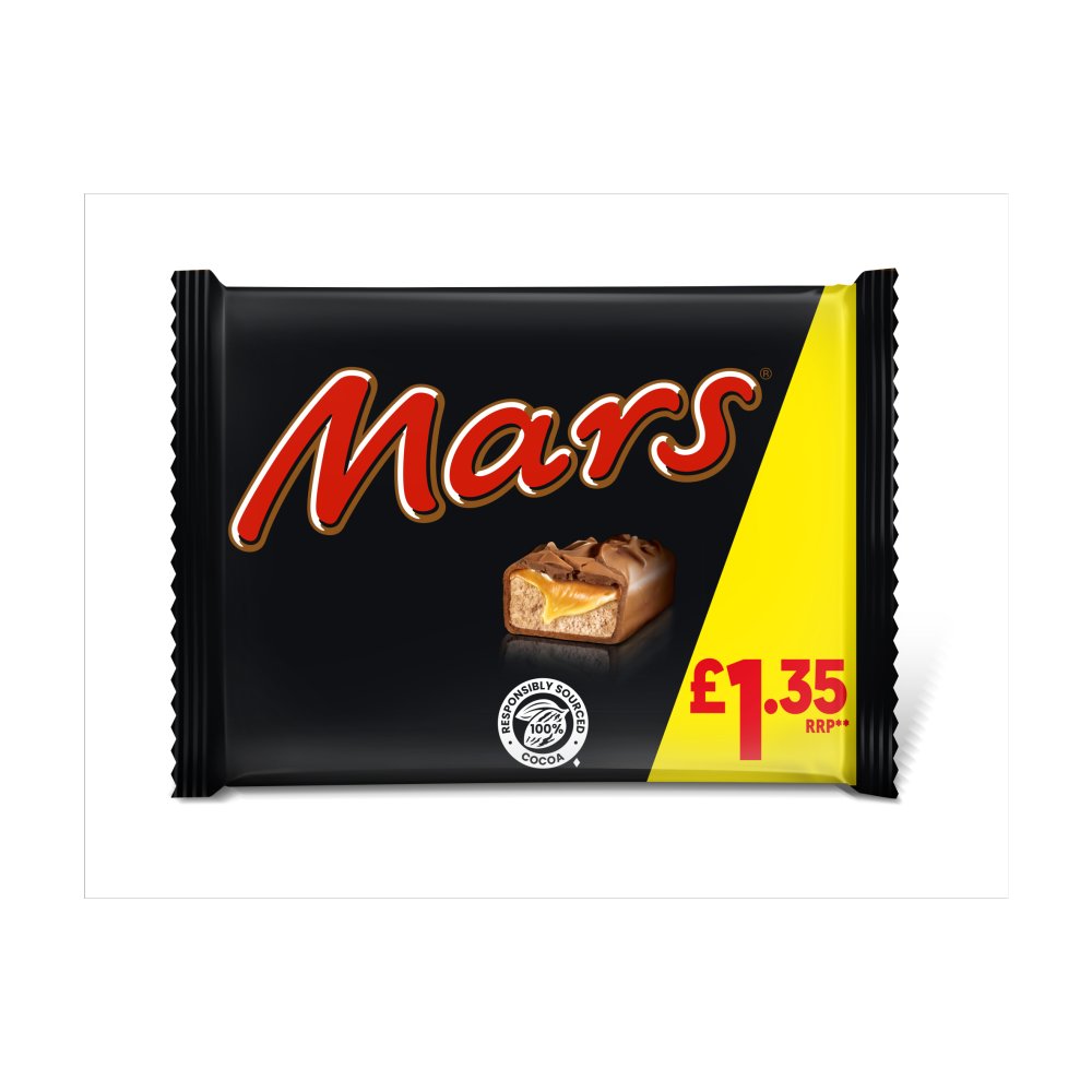 Mars Caramel, Nougat & Milk Chocolate Snack Bars Multipack £1.35 PMP