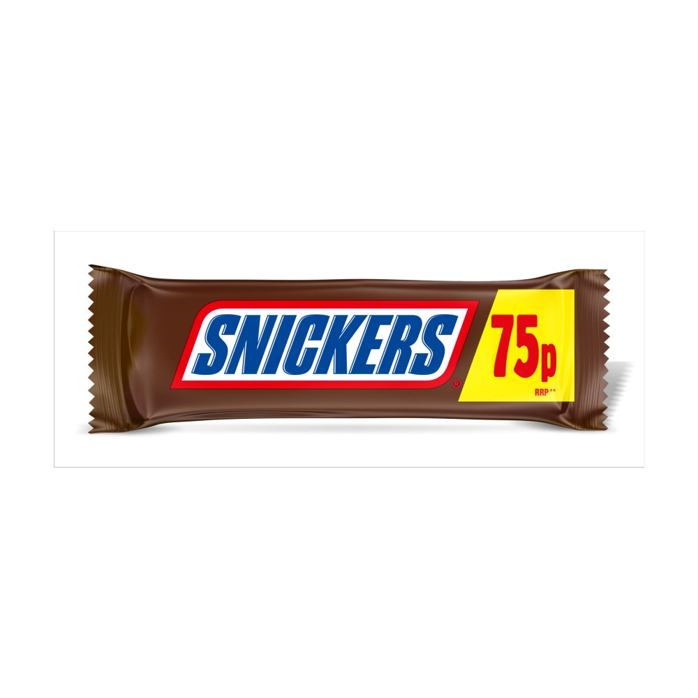 Snickers Caramel, Nougat, Peanuts & Milk Chocolate Snack Bar £0.75 PMP
