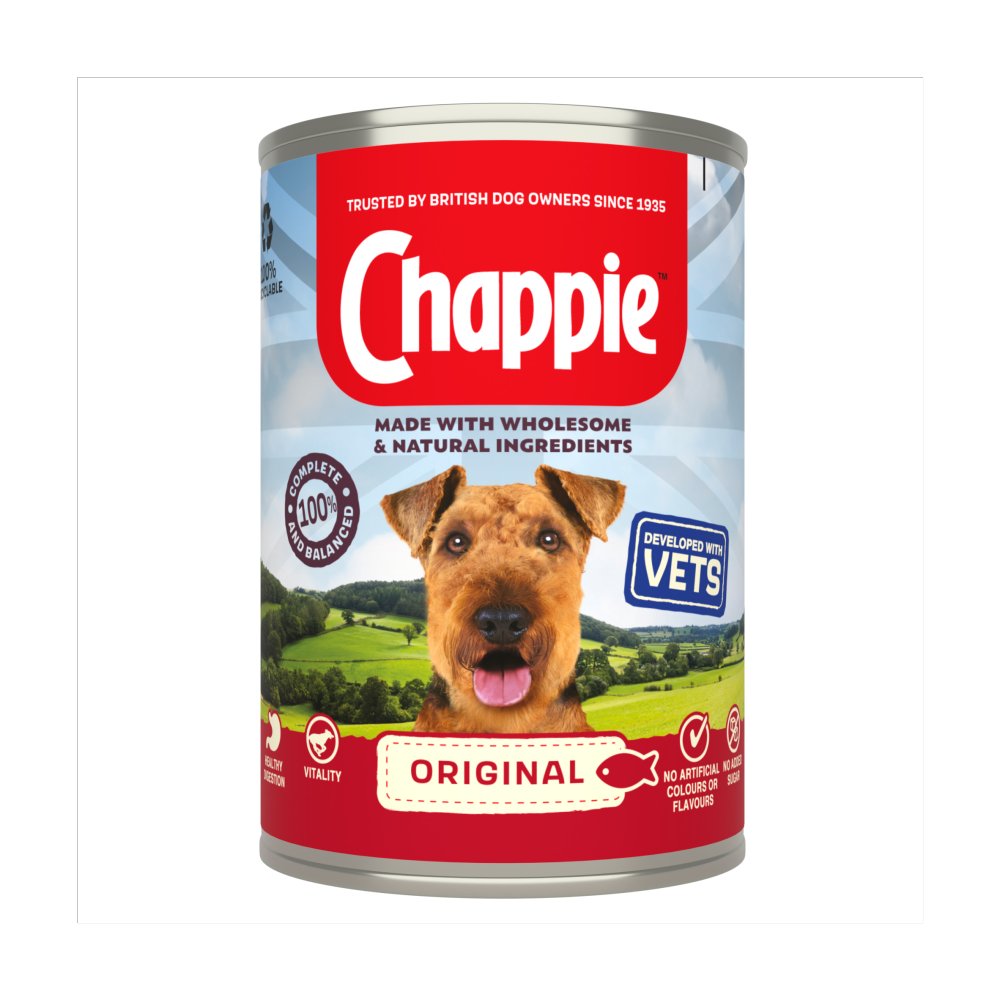 Chappie Adult Wet Dog Food Tin Original in Loaf