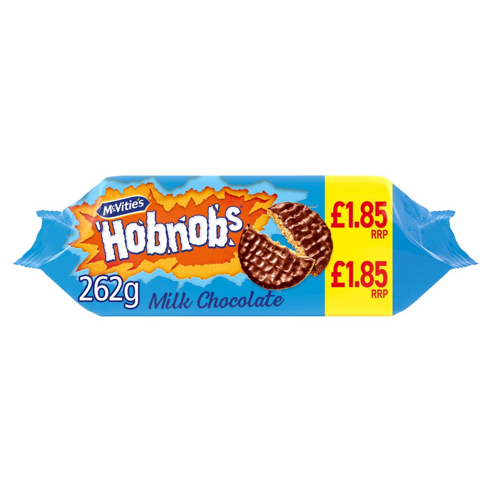 McVitie's Milk Chocolate Hobnobs Biscuits £1.85 PMP (262g × 15 × 1)