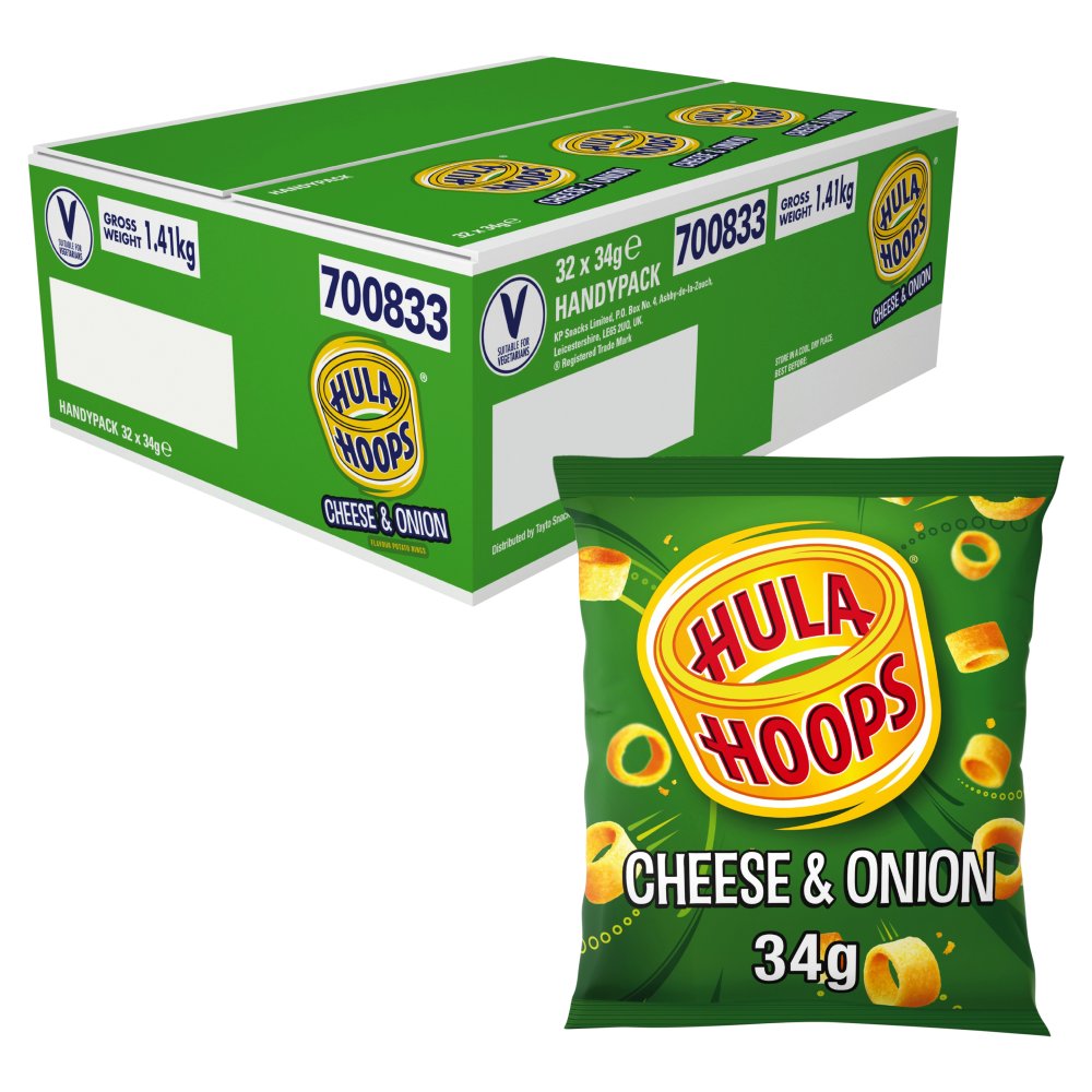 Hula Hoops Cheese & Onion Crisps