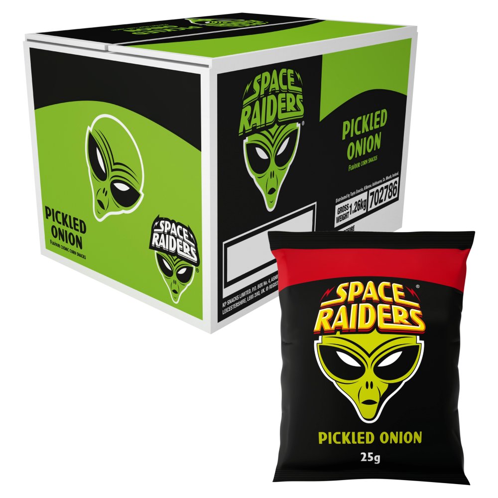 Space Raiders Pickled Onion Crisps , 40p PMP