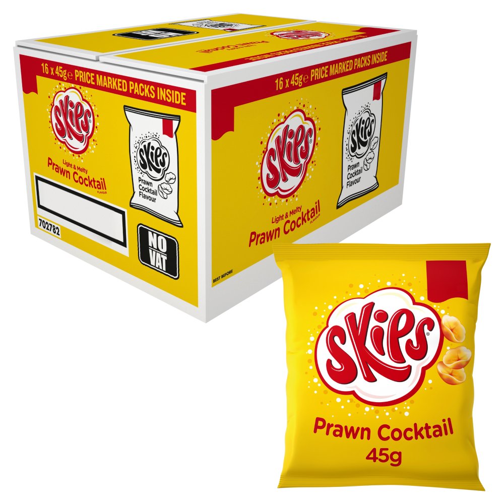 Skips Prawn Cocktail Crisps , £1.25 PMP