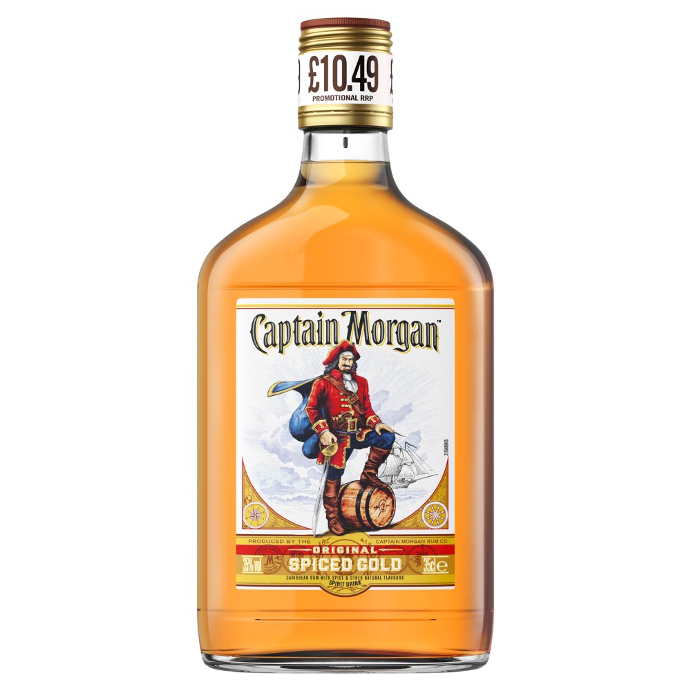 Captain Morgan Original Spiced Gold Rum Based Spirit Drink 35% vol 35cl £10.49 PMP (35Cl × 6)