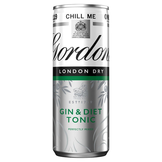Gordon's Gin & Diet Tonic 5% vol 250ml Can PMP £2.19 (250ml x 12 x 1)