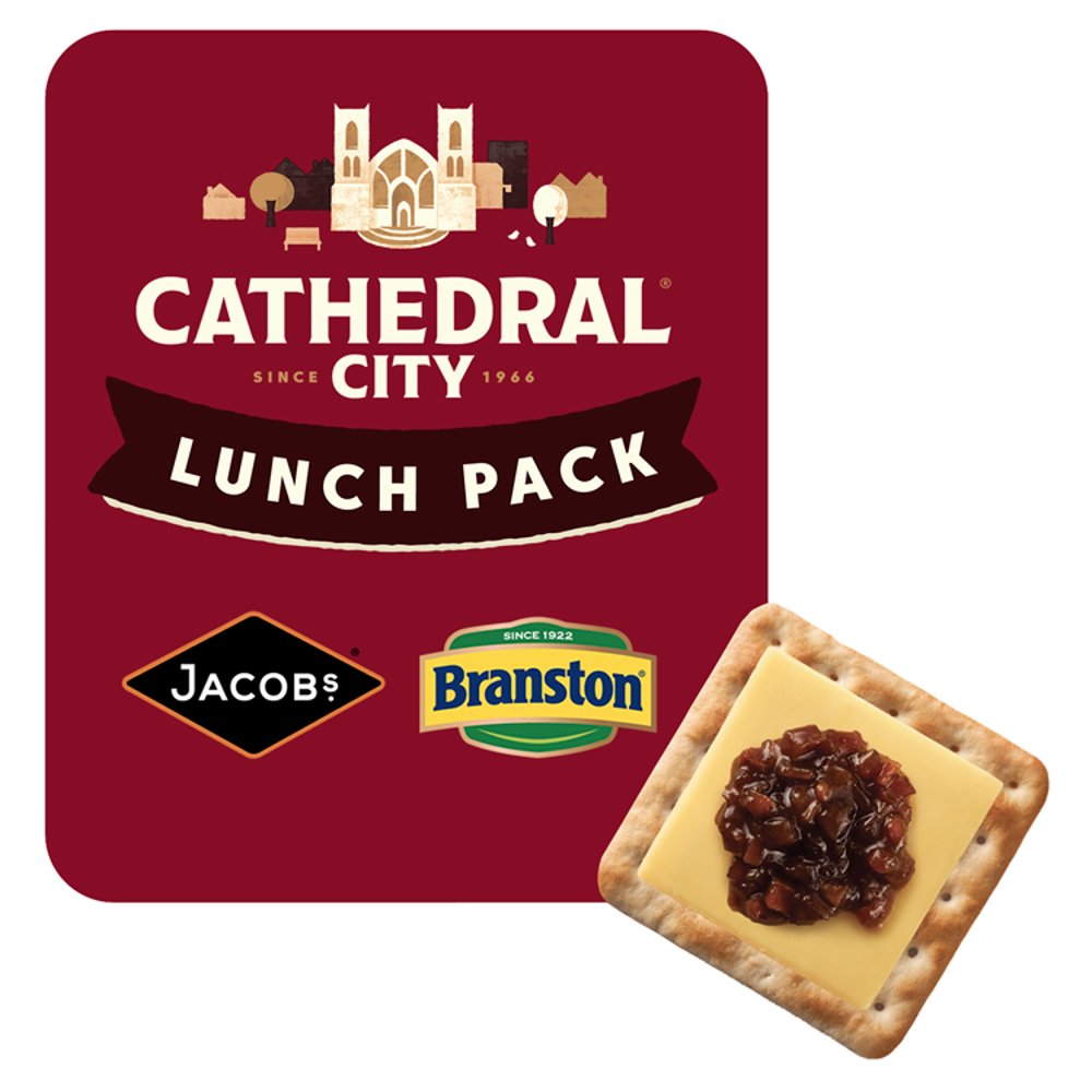 Cathedral City Mature Cheddar Slices Crackers & Pickle