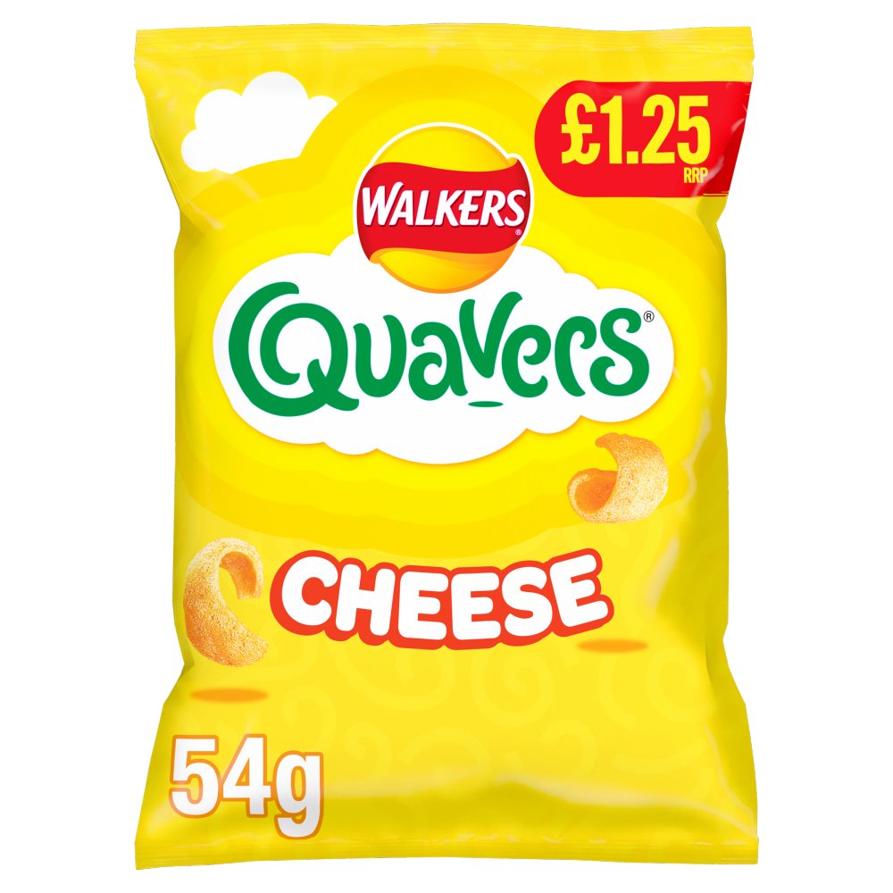 Walkers Quavers Cheese Snacks Crisps £1.25 RRP PMP