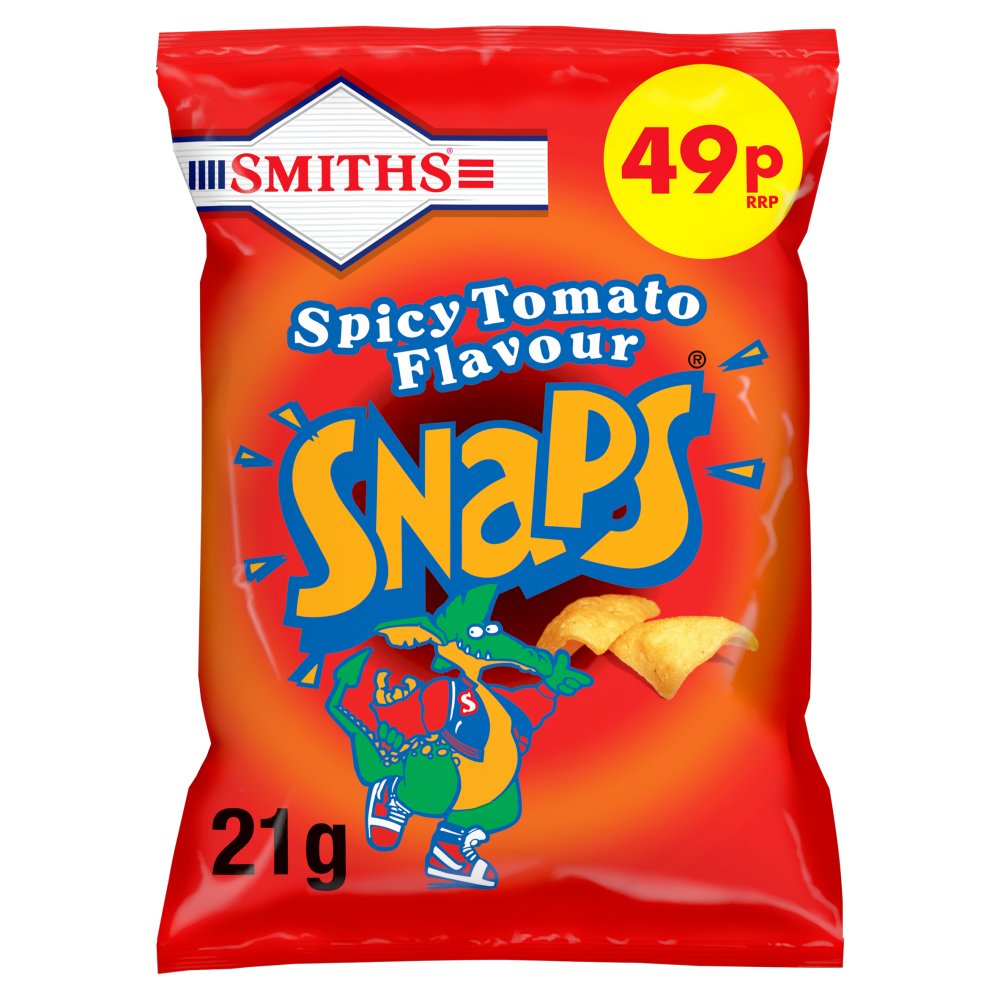 Smiths Snaps Spicy Tomato Snacks Crisps 49p RRP PMP