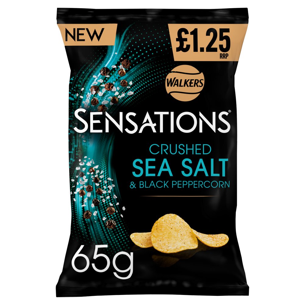 Walkers Sensations Salt & Black Peppercorn Sharing Crisps PMP