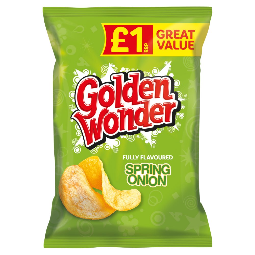 Golden Wonder Fully Flavoured Spring Onion (57g × 18 × 1)