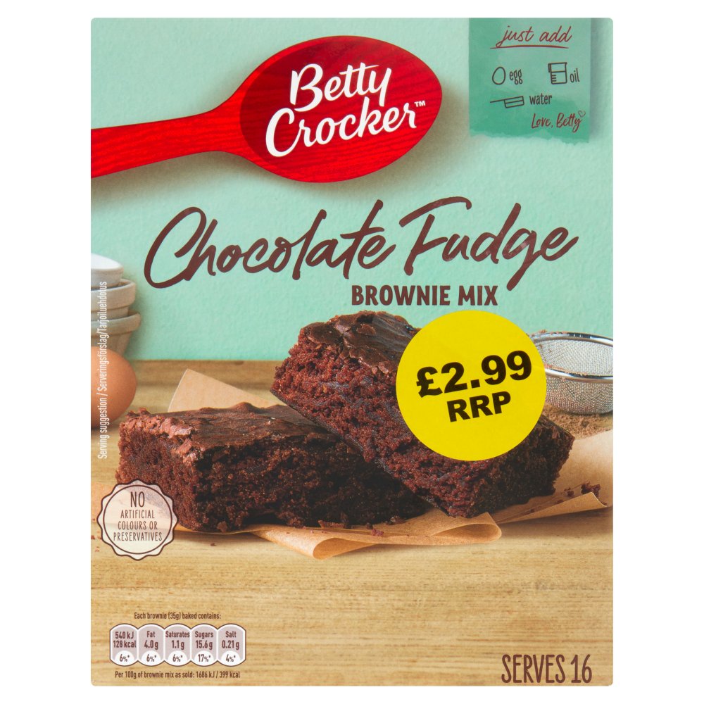 Betty Crocker Chocolate Fudge Brownie Mix (415g × 4 × 1)