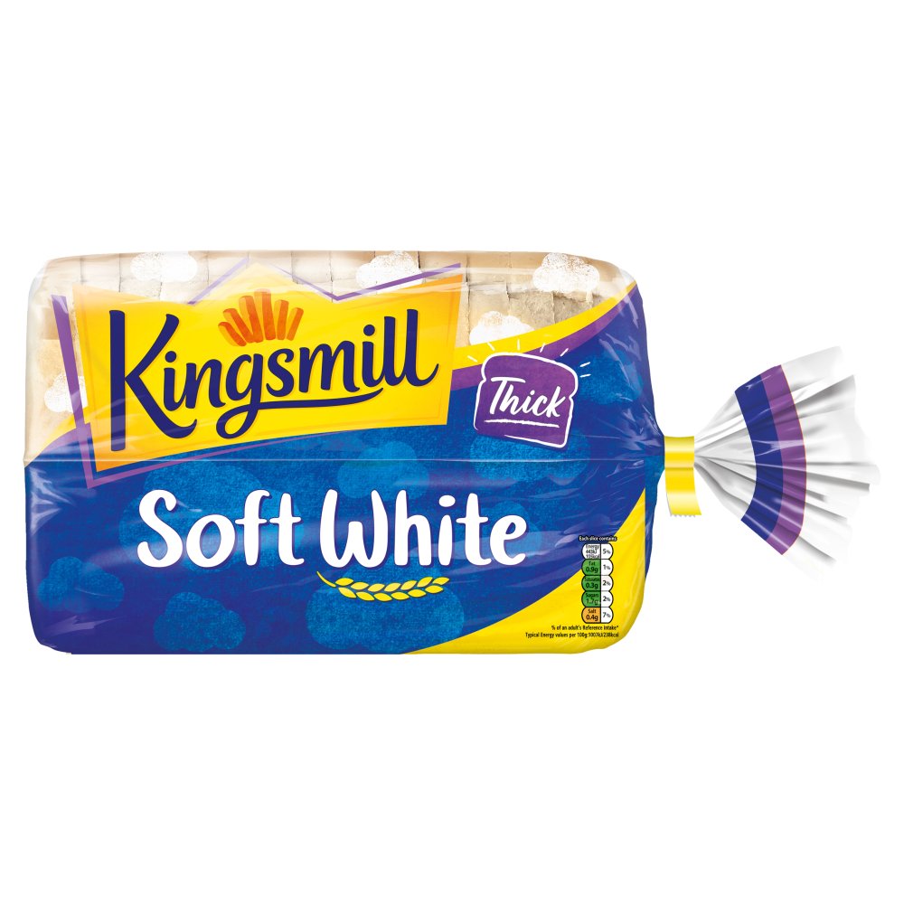 Kingsmill Soft White Bread Thick