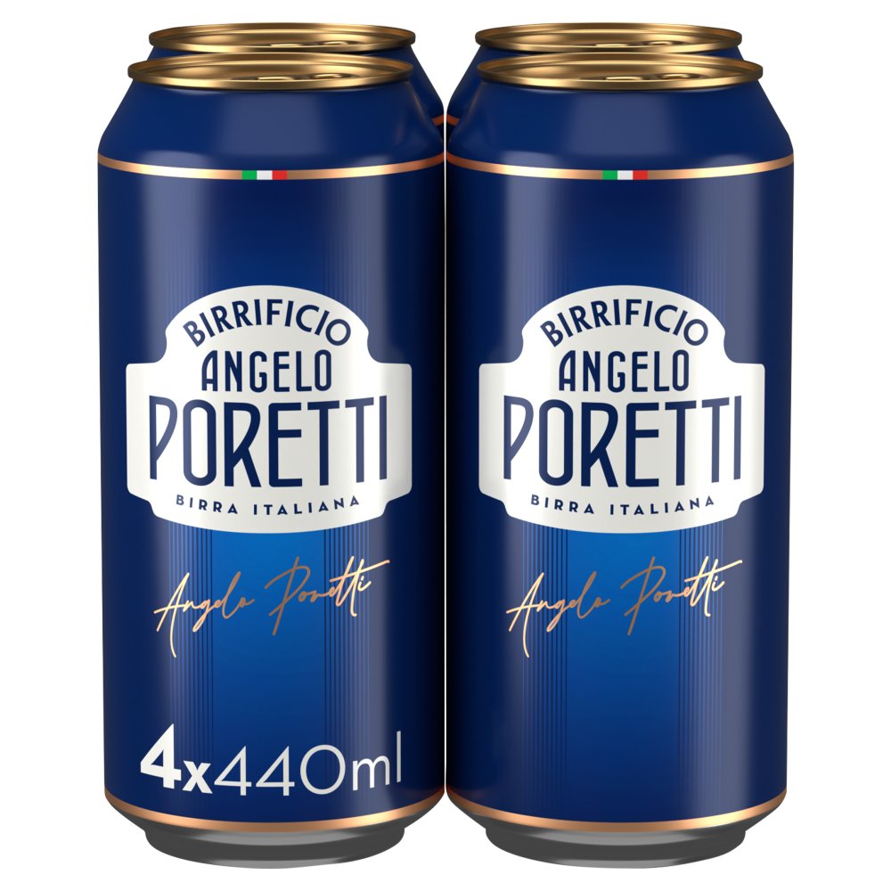 Birrificio Angelo Poretti Premium Lager Beer Cans (440ml × 6 × 1)