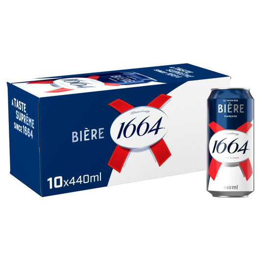 Kronenbourg 1664 Biere Beer Lager Cans (440ml × 2 × 1)