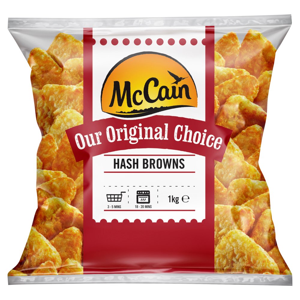 McCain Our Original Choice Hash Browns (1Kg × 8)