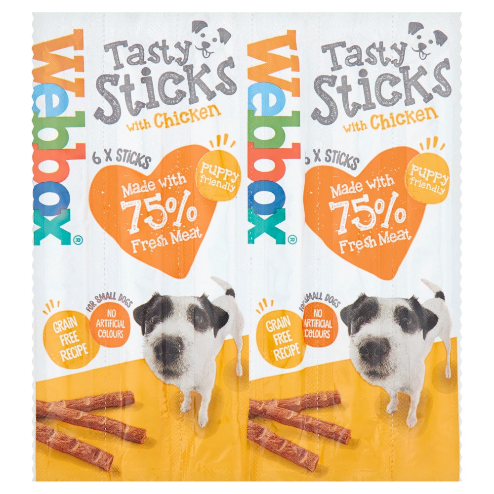 Webbox 6 Tasty Sticks with Chicken (6pk × 12 × 1)
