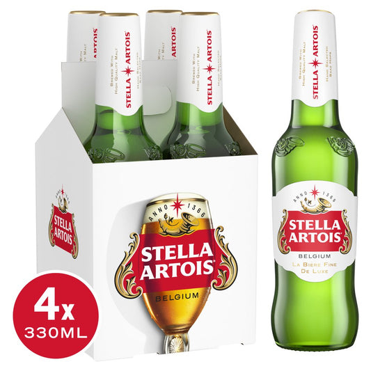 Stella Artois Belgium Premium Lager Beer 330ml (330ml × 6 × 1)