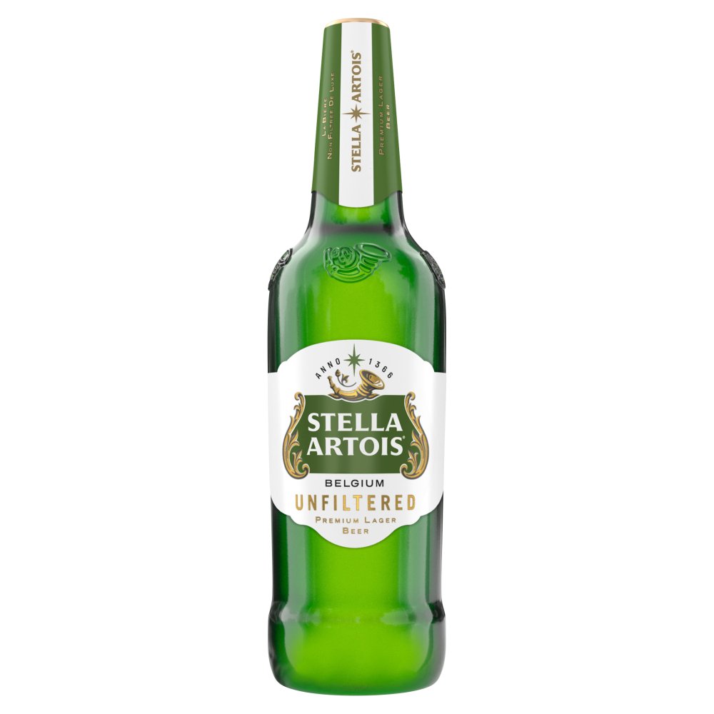 Stella Artois Belgium Unfiltered Premium Lager Beer 620ml (620ml × 12 × 1)