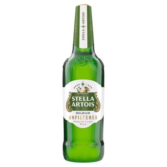 Stella Artois Belgium Unfiltered Premium Lager Beer 620ml (620ml × 12 × 1)