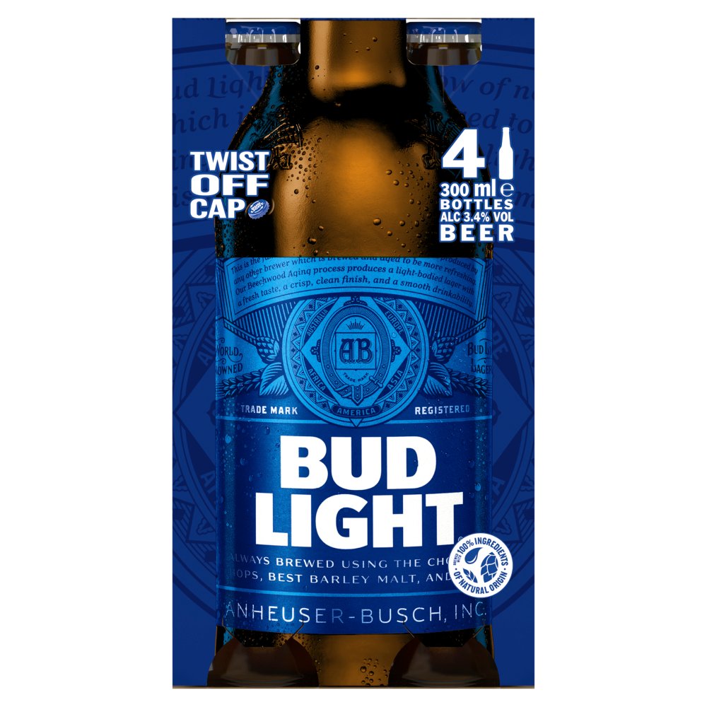 Bud Light Beer (300ml Nrb × 6 × 1)