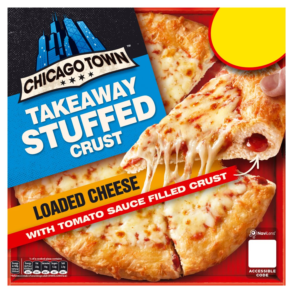 Chicago Town Takeaway Stuffed Crust Cheese Medium Pizza (PMP) (480g × 10)