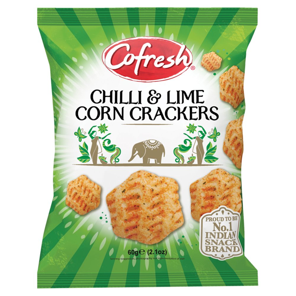 Cofresh Chilli & Lime Corn Crackers (60g × 12 × 1)
