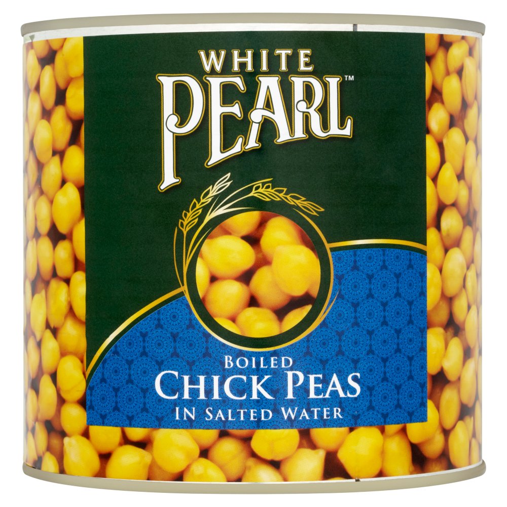 White Pearl Boiled Chick Peas in Salted Water (2.55Kg × 6)