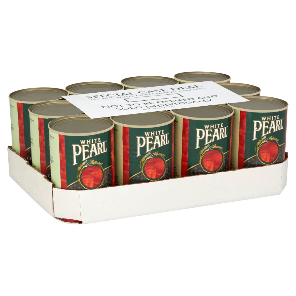 White Pearl Chopped Tomatoes in Tomato Juice (400g × 12 × 1)