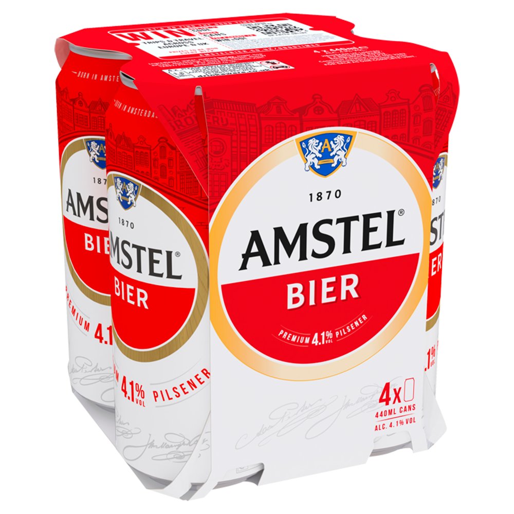 Amstel Lager Beer Can (440ml × 6 × 1)