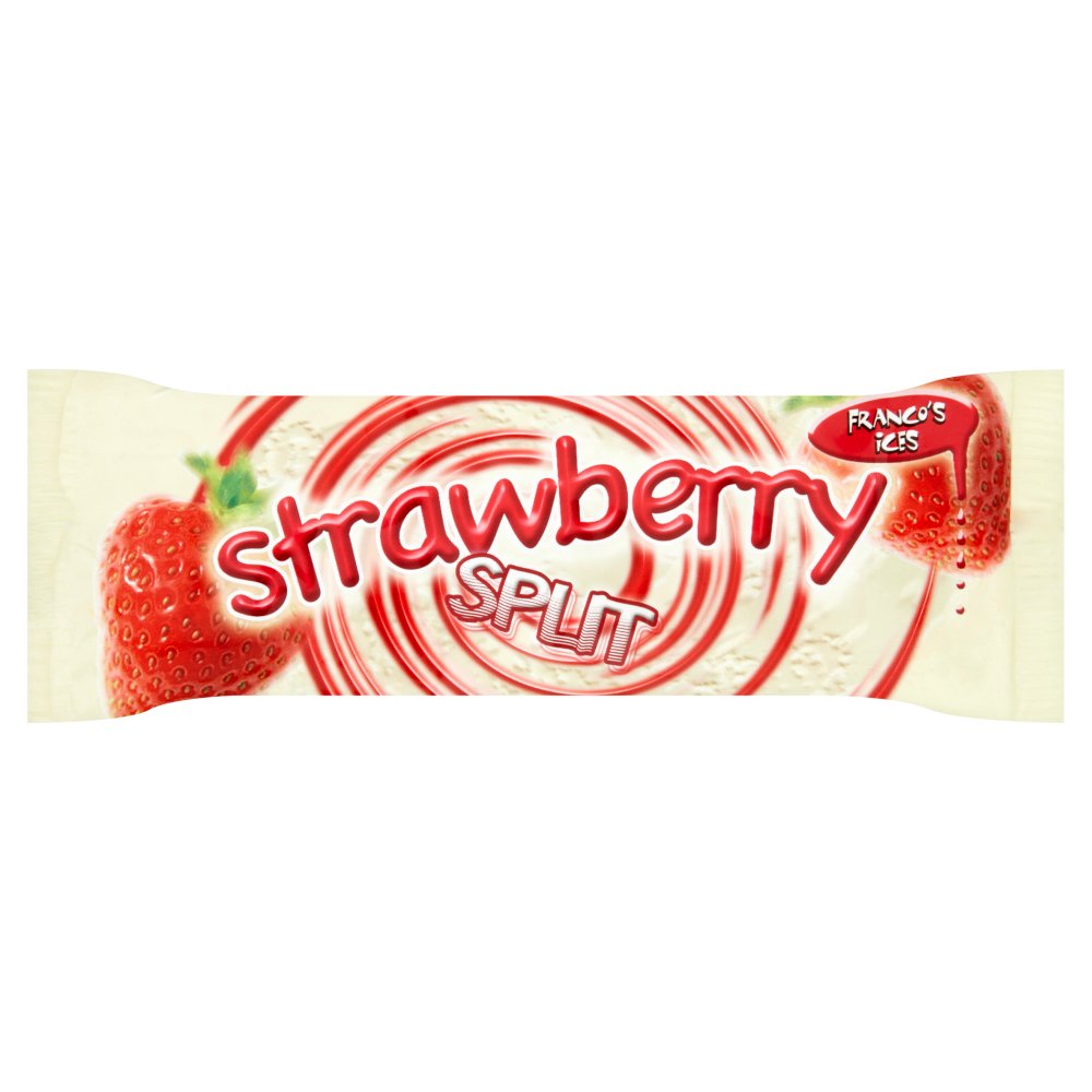 Franco's Ices Strawberry Split Ice Lolly