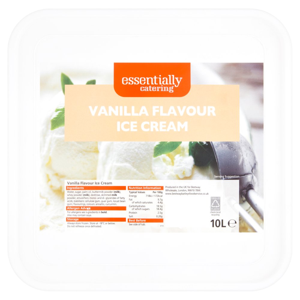 Essentially Catering Vanilla Flavour Ice Cream