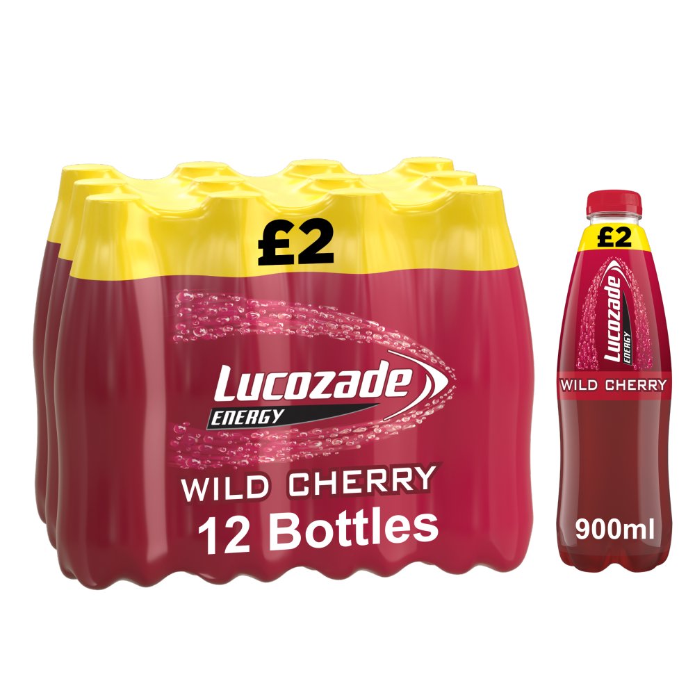 Lucozade Energy Drink Wild Cherry PMP £2