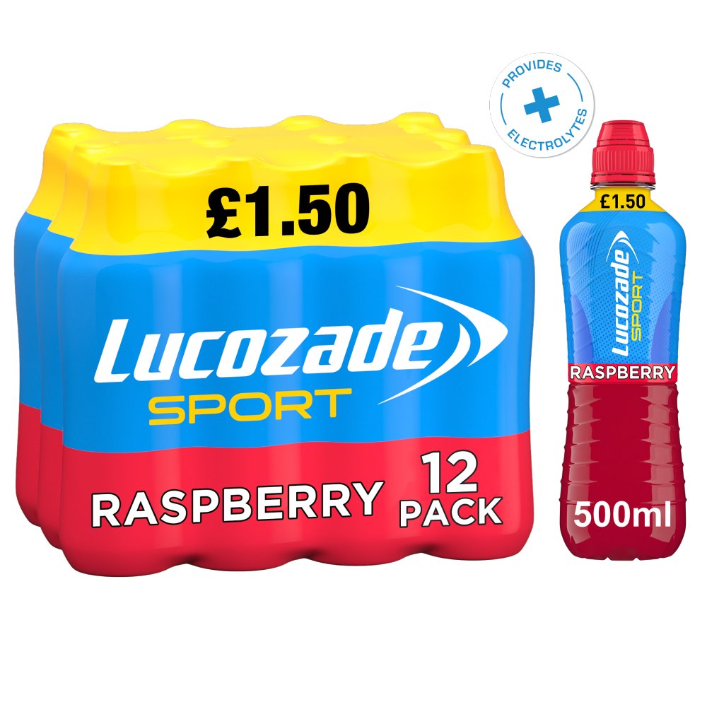 Lucozade Sport Drink Raspberry PMP £1.50