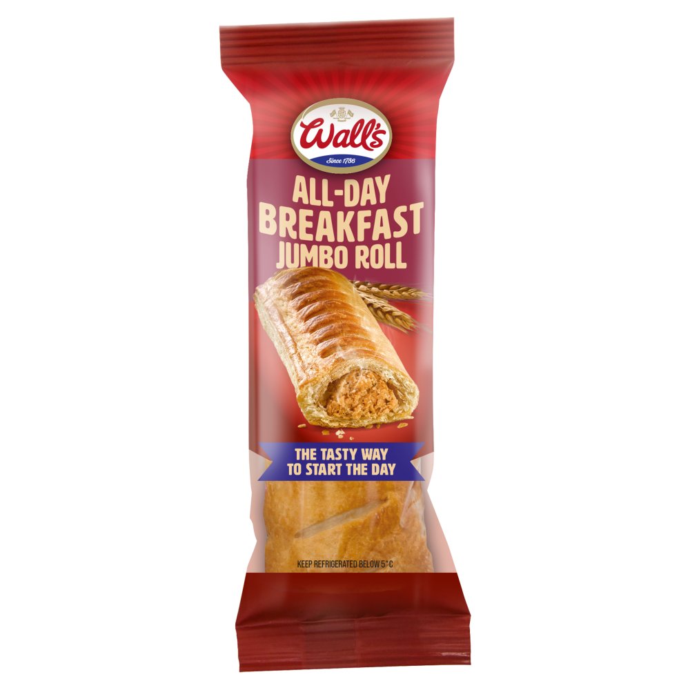 Wall's All-Day Breakfast Jumbo Roll (130g × 6)