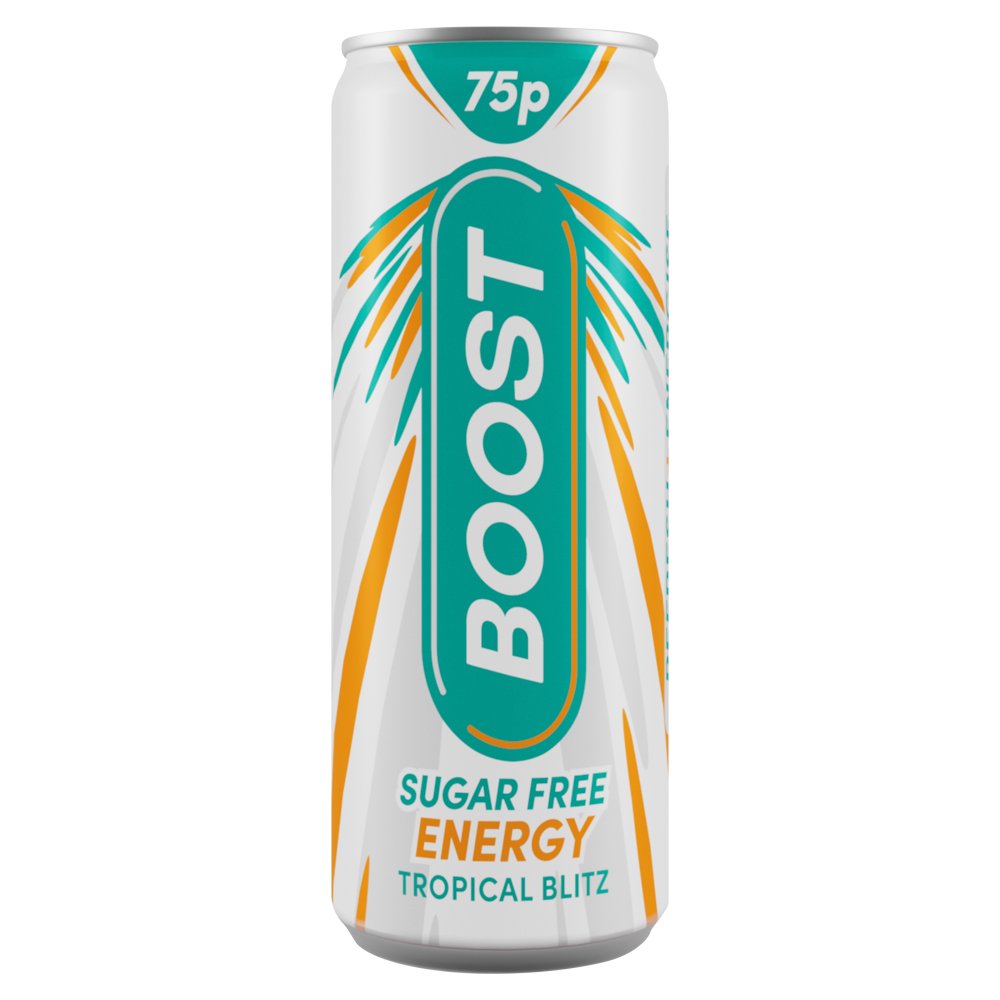 Boost Sugar Free Energy Tropical Blitz (250ml × 24 × 1)